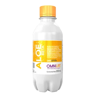 Envase de OMNILIFE Aloe Beta en Chile: botella de 200 ml, código 4250604.