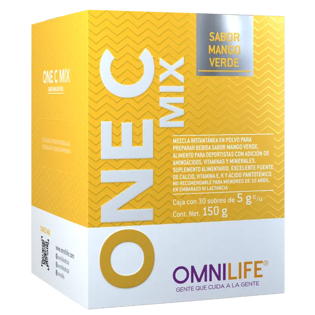 Foto oficial de One C Mix en Chile: caja con 30 sobres, código 6305929.