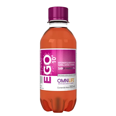 Foto oficial de Ego 10 en Ecuador: botella, contenido neto 200 mililitros, código 4650609.