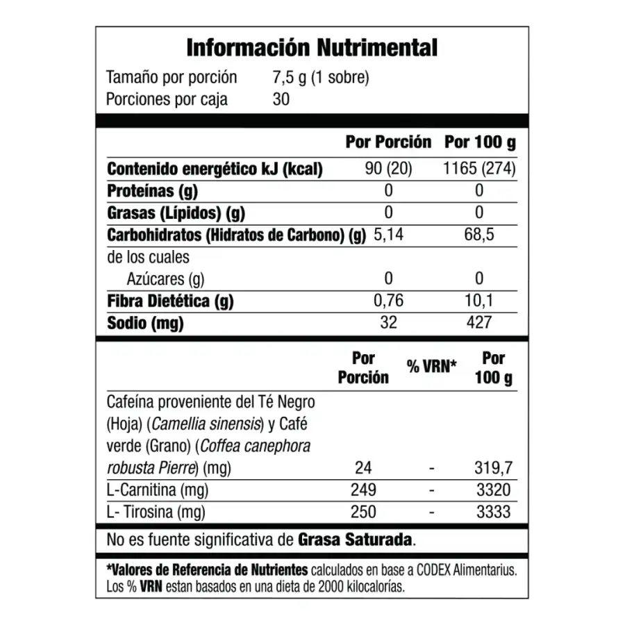 Tabla nutrimental de Teatino, código Guatemala 3505609, imagen 2.