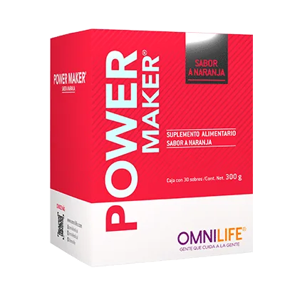 Foto oficial de Power Maker en Guatemala: caja con 30 sobres, contenido neto 300 gramos, código 2603201.