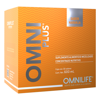 OMNIPLUS Naranja, presentación observada en el catálogo oficial de México