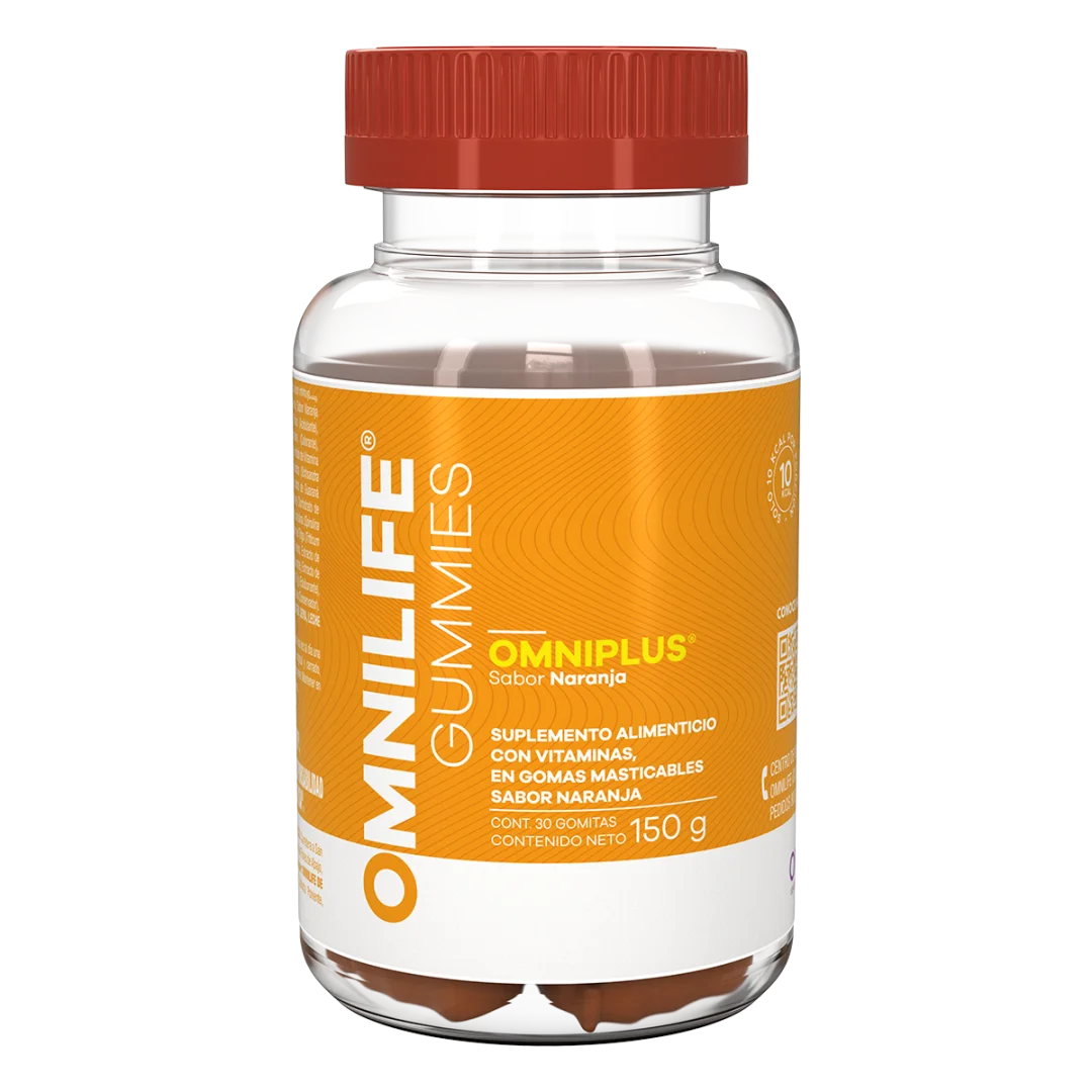 OMNILIFE GUMMIES OMNIPLUS, presentación observada en el catálogo oficial de México