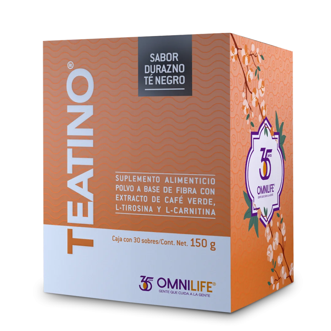 Teatino Té Negro Durazno, presentación observada en el catálogo oficial de México