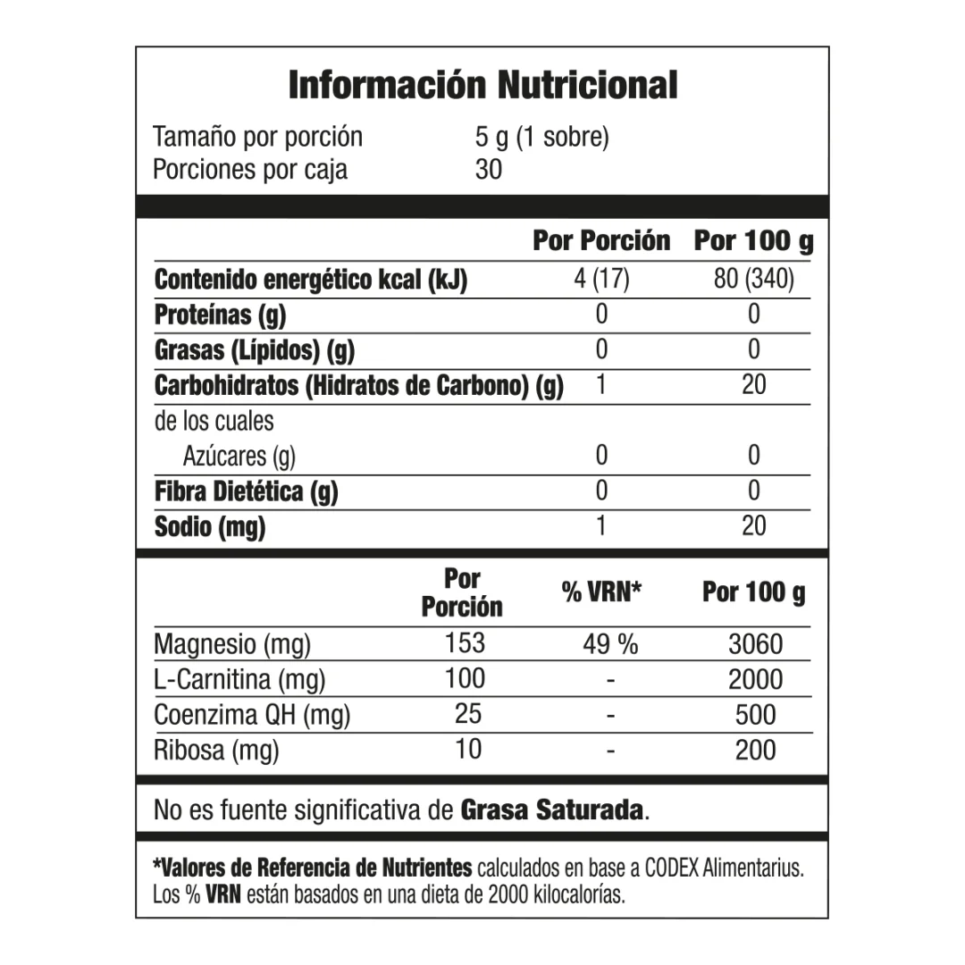 Información nutrimental publicada para Aqtúa Evolución, SKU 3945934