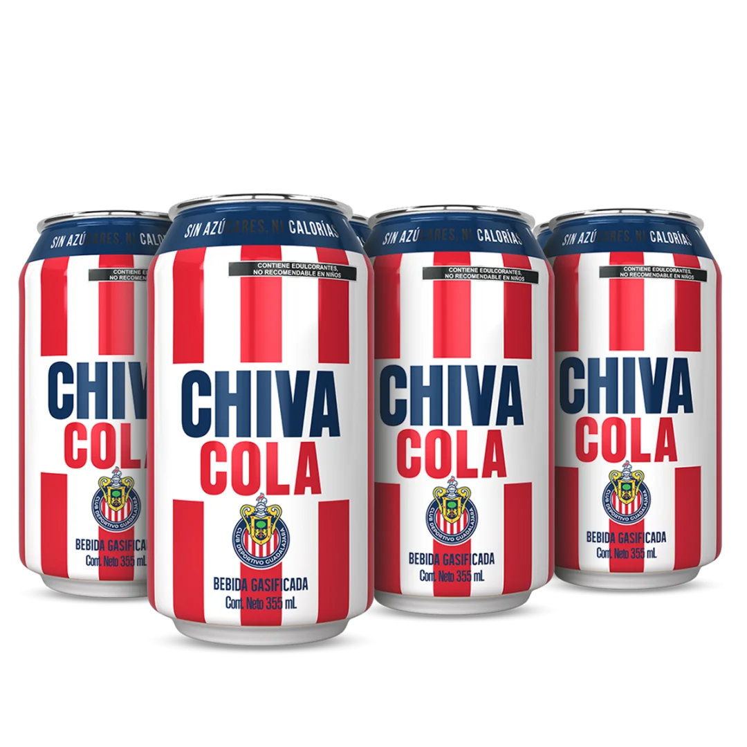 Chiva Cola sin azúcar, presentación observada en el catálogo oficial de México