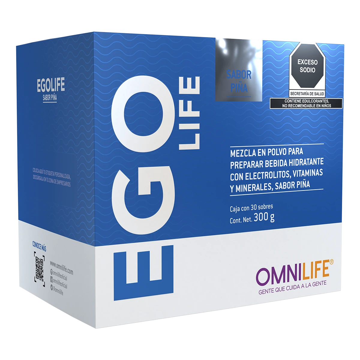 Ego Life, presentación observada en el catálogo oficial de México