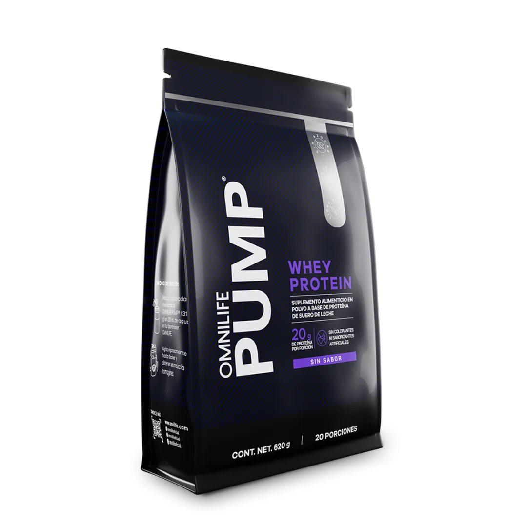 PUMP Whey Protein, presentación observada en el catálogo oficial de México