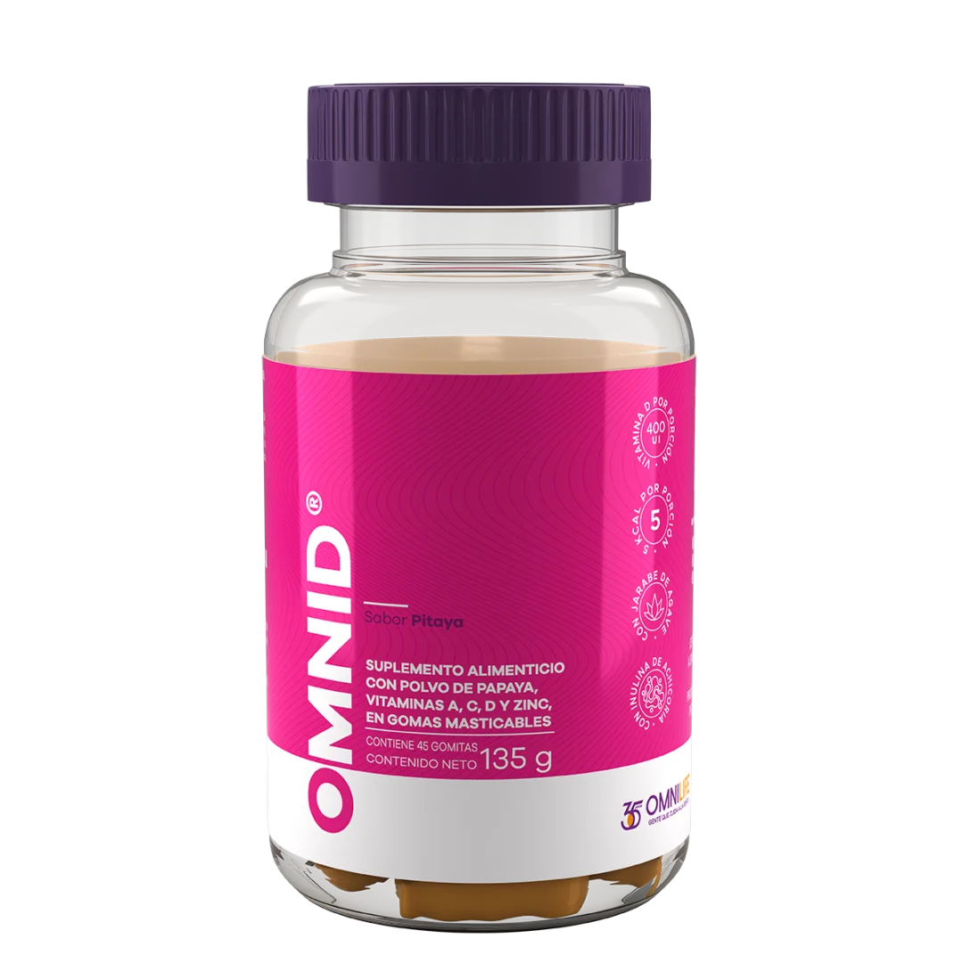 OMNID Gomitas, presentación observada en el catálogo oficial de México