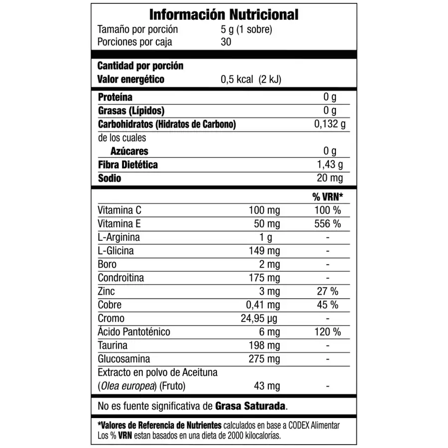 Tabla nutrimental de Undú, código Nicaragua 3705934, imagen 2.