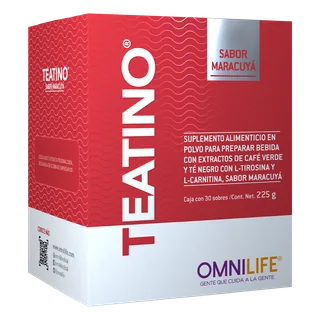 Envase de Teatino en Nicaragua: caja con 30 sobres. Contenido neto 225 g, código 3505609.