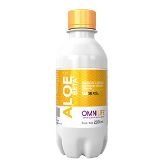 Envase de Aloe Beta en Nicaragua: botella, contenido neto 200 mililitros, código 4250604.