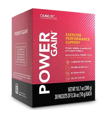 Caja de POWER GAIN de la guía USA de septiembre de 2026, 30 sobres de 10 g.